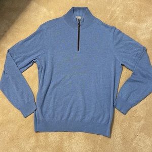 Neiman Marcus 100% cashmere half zip sweater